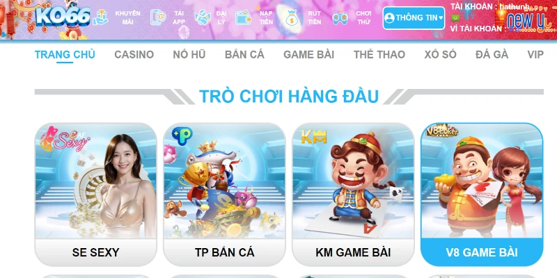 KO66 cung cấp chế độ chơi demo cho nhiều tựa game